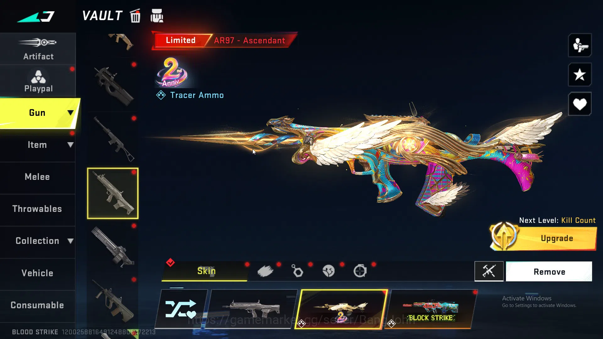 Blood Strike Accounts ASIA |LIMITED=AR97|COLLAB=AK47|ULTRA=SCAR MORE DET image 7