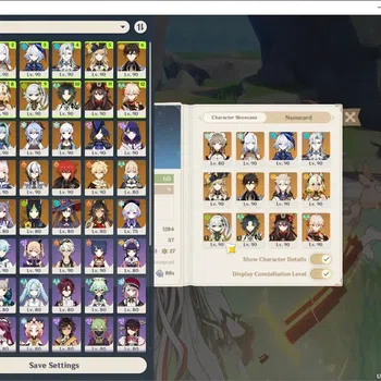 Genshin Impact Accounts End Game Asia|AR 60|10 PremTeam|22 Limit+11(*5Weap)|(Hu Tao C1,Raiden,Ganyu,Ayaka,Shenhe)+Sign,Xiao