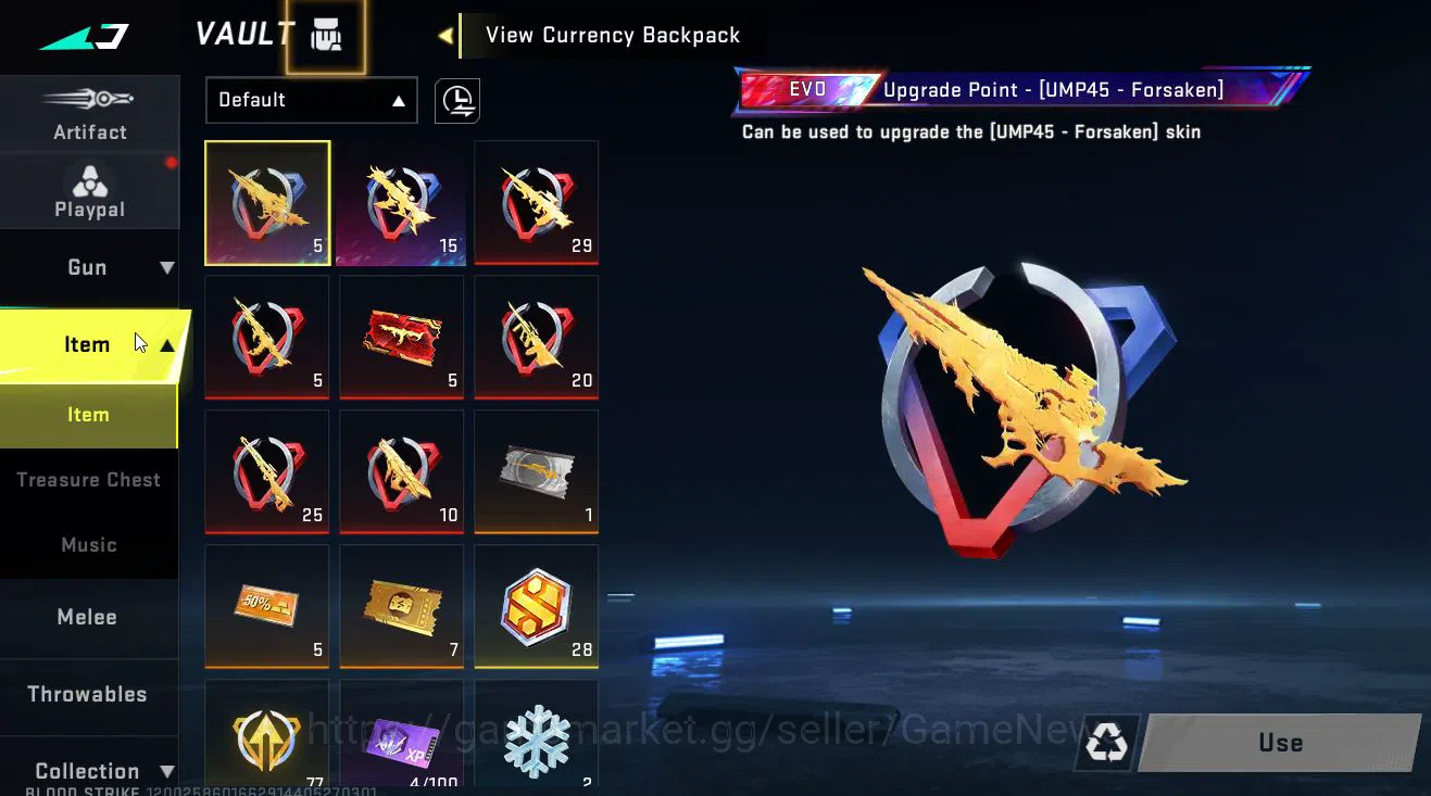 Blood Strike Accounts ASIA|2 ETERNAL Lv4 KAG6-Dynamite,Lv3 MP5-BloodRift image 10