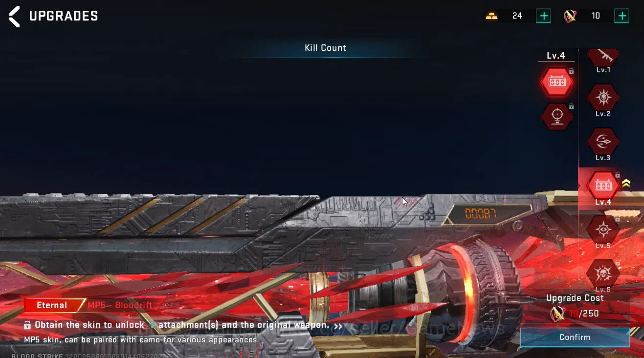 Blood Strike Accounts ASIA|2 ETERNAL Lv4 KAG6-Dynamite,Lv3 MP5-BloodRift image 5
