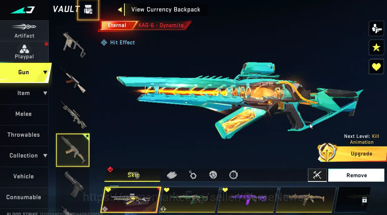 Blood Strike Accounts ASIA|2 ETERNAL Lv4 KAG6-Dynamite,Lv3 MP5-BloodRift image 6