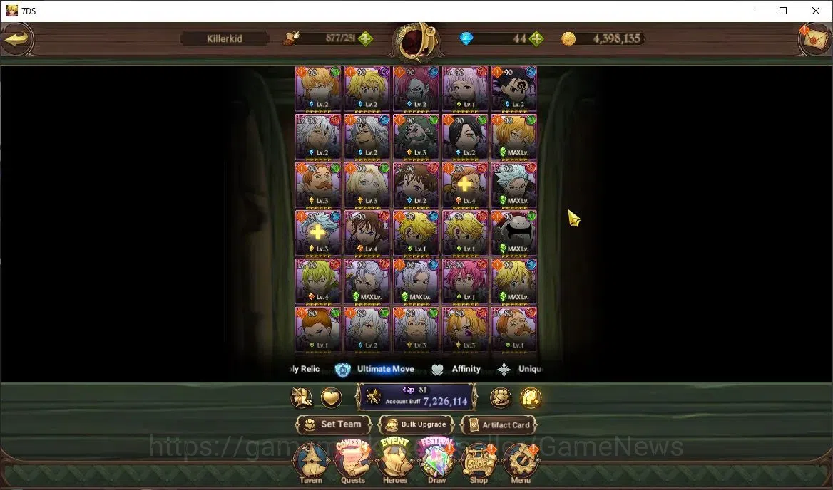 The Seven Deadly Sins: Grand Cross Accounts ASIA|7,2M CC|28 LS|5 LR+14 UR+Manny Collab|Chibi M image 10