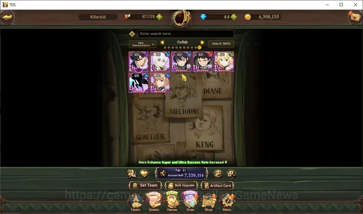 The Seven Deadly Sins: Grand Cross Accounts ASIA|7,2M CC|28 LS|5 LR+14 UR+Manny Collab|Chibi M image 4