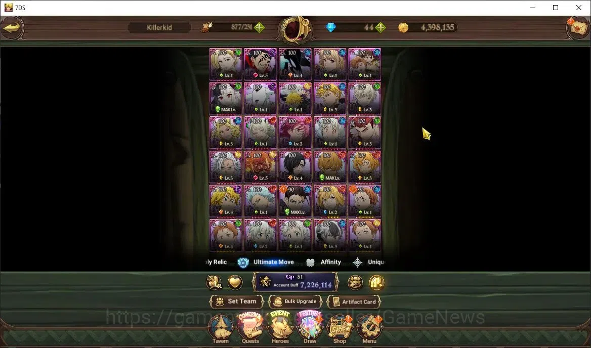 The Seven Deadly Sins: Grand Cross Accounts ASIA|7,2M CC|28 LS|5 LR+14 UR+Manny Collab|Chibi M image 7