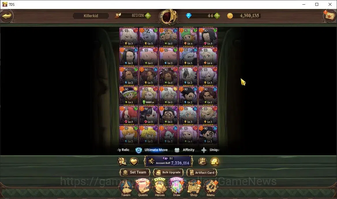 The Seven Deadly Sins: Grand Cross Accounts ASIA|7,2M CC|28 LS|5 LR+14 UR+Manny Collab|Chibi M image 9