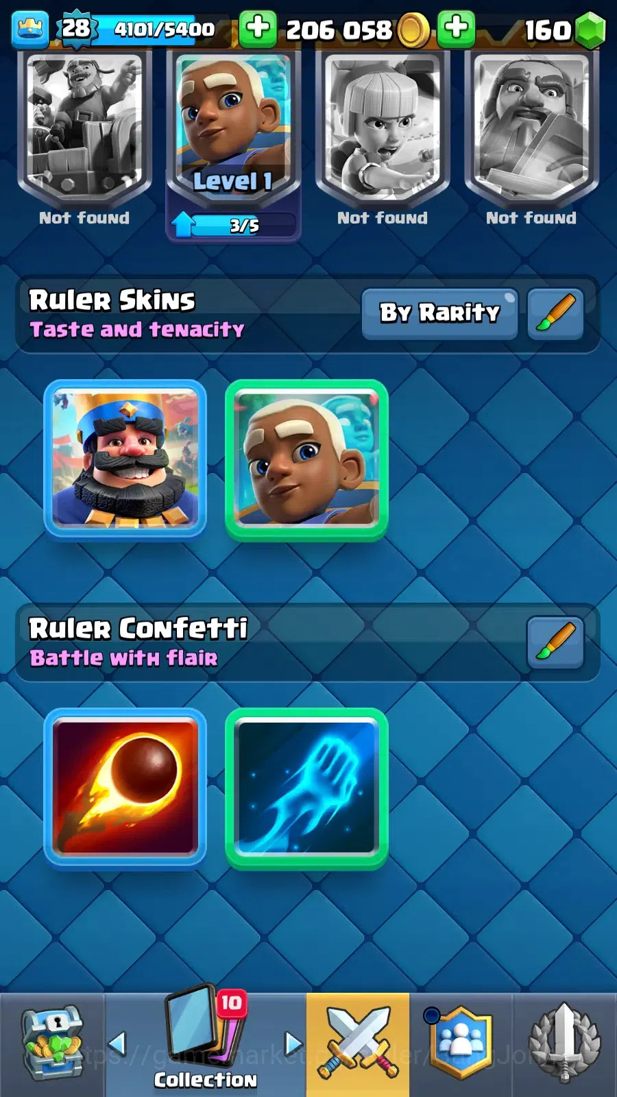 Clash Royale Accounts Midgame Lv 28 |KTL 10|Trophy 7000|Card 109|1 L13 Card (Giant)|1 L12 Card (Mortar)|2 Hero|3 EVO|160 11