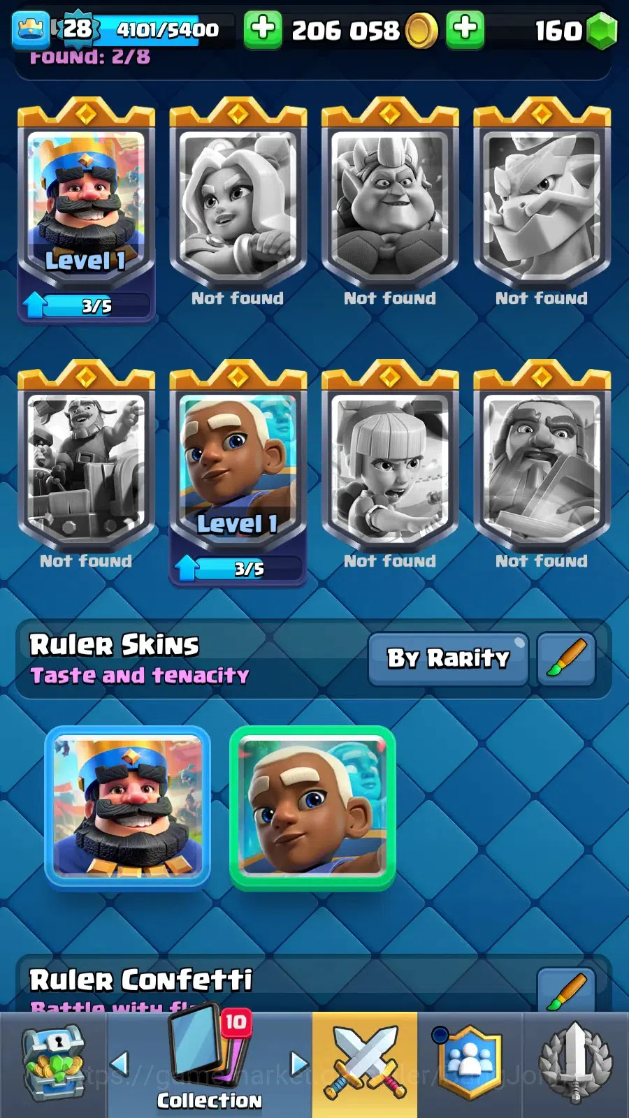 Clash Royale Accounts Midgame Lv 28 |KTL 10|Trophy 7000|Card 109|1 L13 Card (Giant)|1 L12 Card (Mortar)|2 Hero|3 EVO|160 12