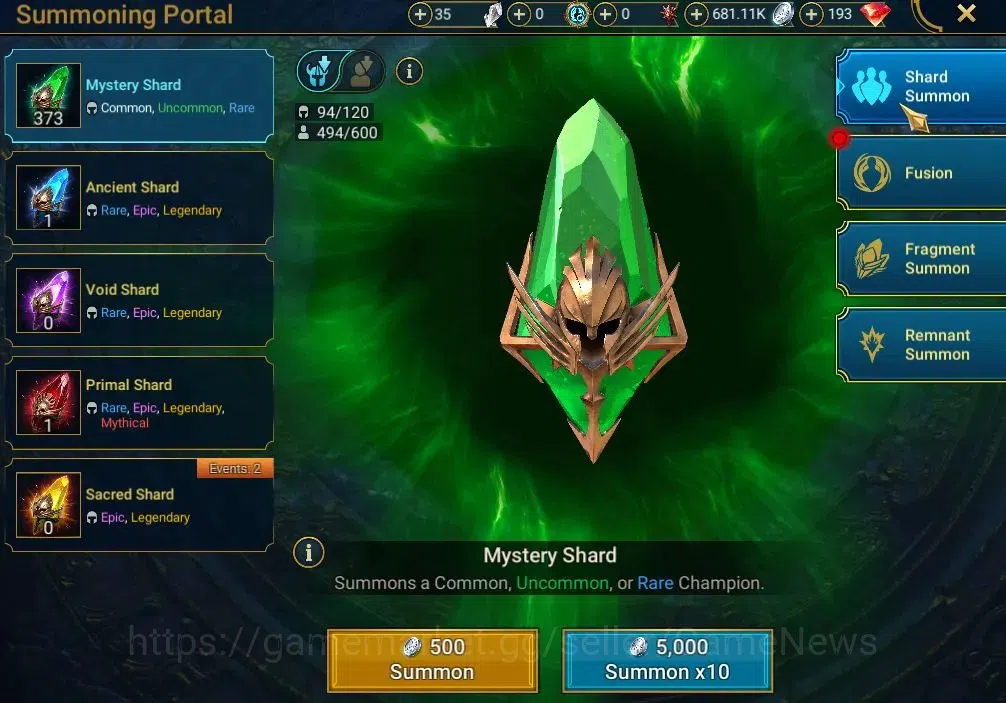 Raid: Shadow Legends Accounts Mid-Game Lv 44| 1,13M Power|1 Myth (Gizmak the Terrible)|22 18