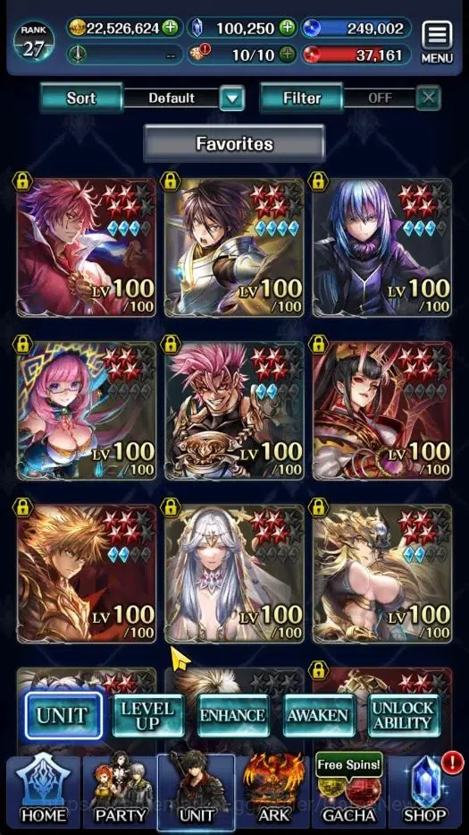 Last Cloudia Accounts GLOBAL|Rank 27|100K Crystal|Collab [Benimaru,Hinat image 1