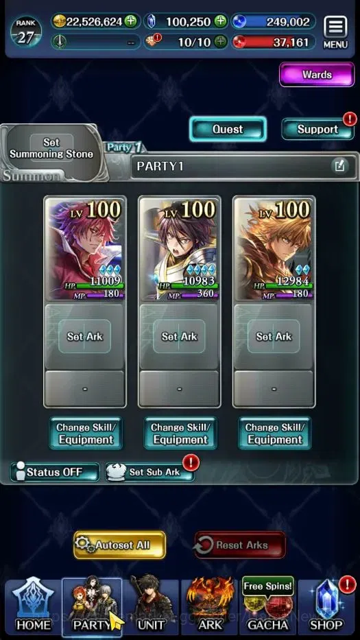Last Cloudia Accounts GLOBAL|Rank 27|100K Crystal|Collab [Benimaru,Hinat image 17