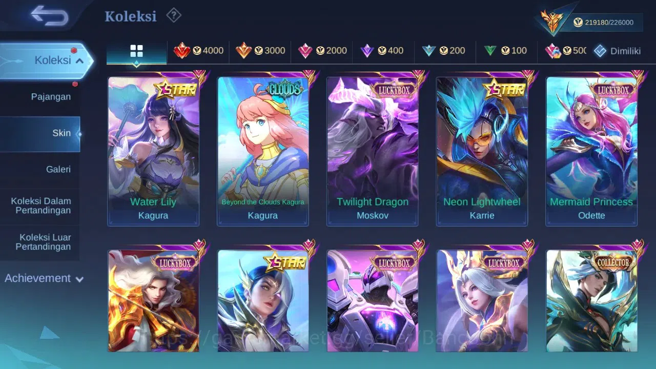 Mobile Legends: Bang Bang Accounts GLOBAL Hero 131 Skin 542 | Legend Granger Freya Fr image 7
