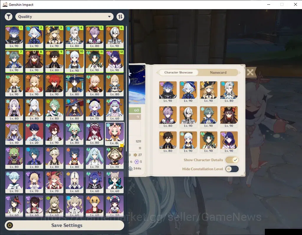 Genshin Impact Accounts Others Asia|AR 60|Arlecchino,Neuviillette,Ayaka PremTeam|18 Limited 9(*5 1