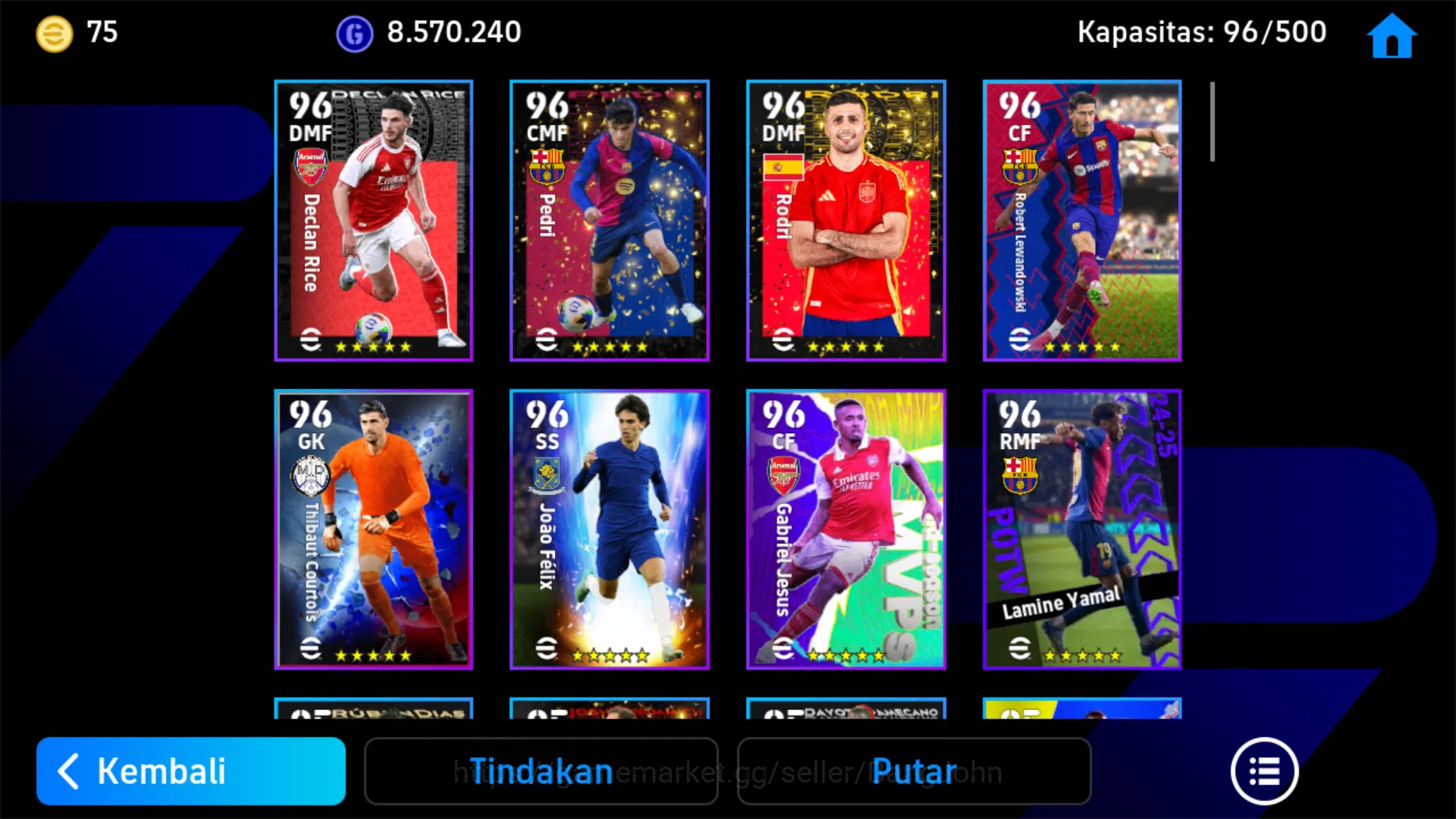 eFootball Accounts Android Pwr 3141 | ST: Omar Marmoush, Marselino Fe image 2