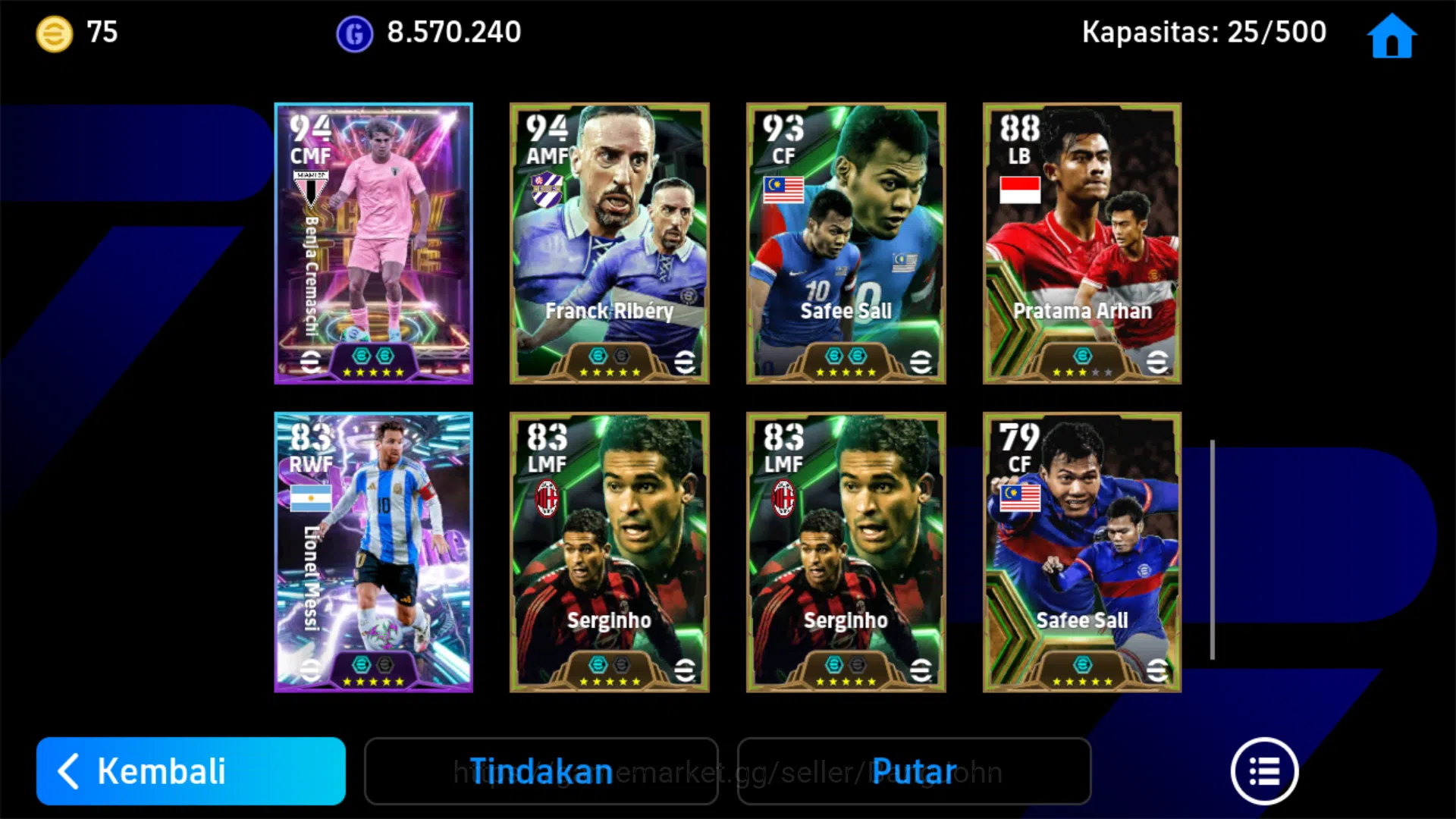 eFootball Accounts Android Pwr 3141 | ST: Omar Marmoush, Marselino Fe image 4