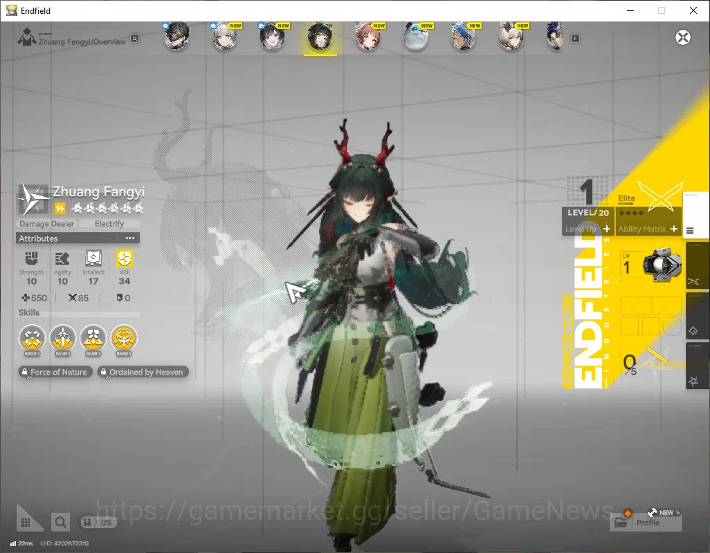 Arknights: Endfield Accounts ASIA|Lv2|Fresh Starter|SSR2(1Limit)+2(*6Weapon)|Zh image 12