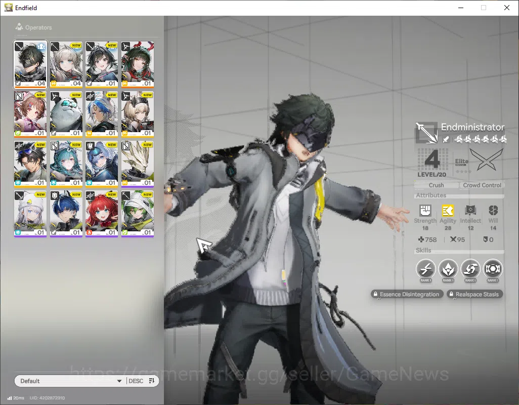 Arknights: Endfield Accounts ASIA|Lv2|Fresh Starter|SSR2(1Limit)+2(*6Weapon)|Zh image 13
