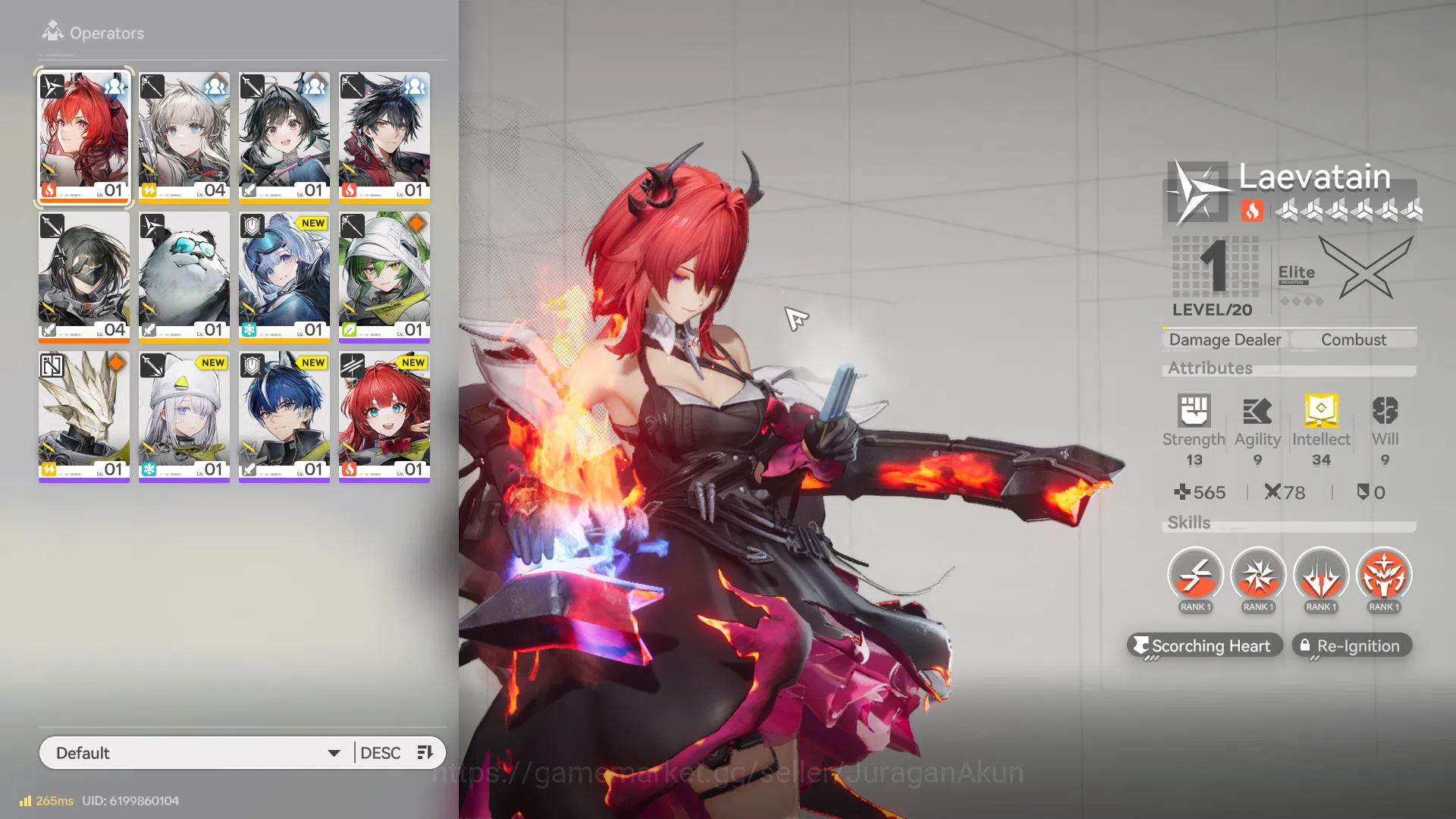 Arknights: Endfield Accounts NA/EU Lv 2 |Fresh Starter Meta SSR (Laevatain) + 5 SR Character + W6 (Valiant)|Male 3