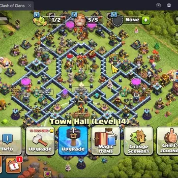 Clash of Clans Accounts High-End TH14-BH7|Lv.134|BK53,AQ55,MP45,GW35,RC30|HH8,BM15|2 Legendary & 5 Gold Skins|Proteck