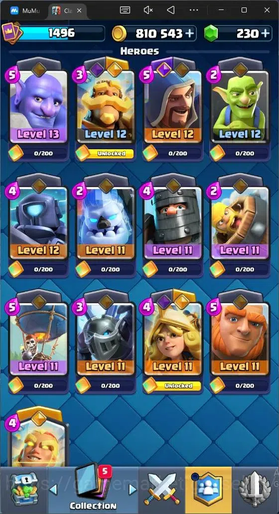 Clash Royale Accounts Mobile |CL 1496|KTL 14 |8500 Trophy|121 Card|8 Cha image 10