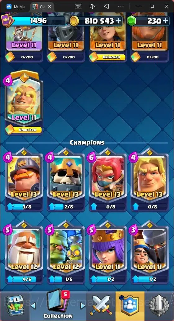 Clash Royale Accounts Mobile |CL 1496|KTL 14 |8500 Trophy|121 Card|8 Cha image 11