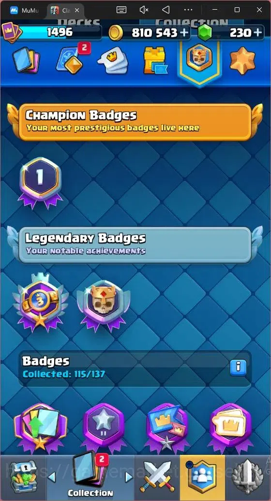 Clash Royale Accounts Mobile |CL 1496|KTL 14 |8500 Trophy|121 Card|8 Cha image 16
