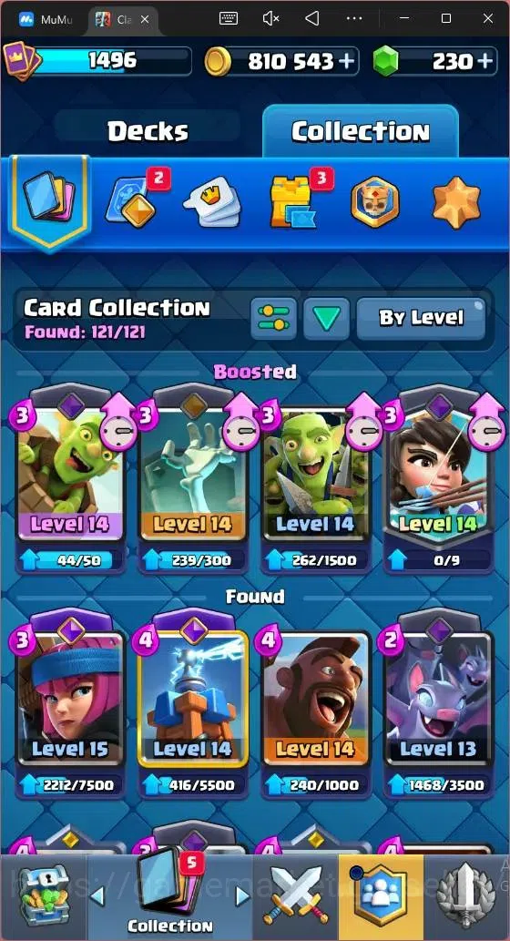 Clash Royale Accounts Mobile |CL 1496|KTL 14 |8500 Trophy|121 Card|8 Cha image 7
