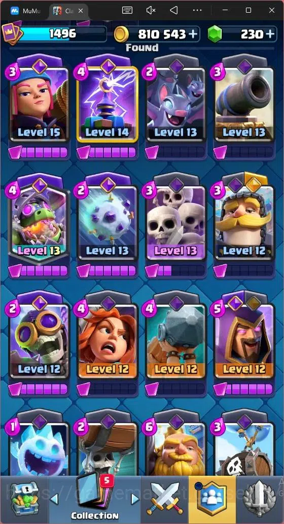 Clash Royale Accounts Mobile |CL 1496|KTL 14 |8500 Trophy|121 Card|8 Cha image 8
