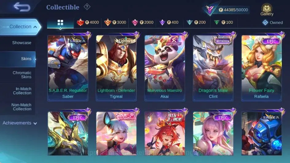 Mobile Legends: Bang Bang Accounts Global|Hero 129|Skin 219|Renowned|Collector Natali image 11
