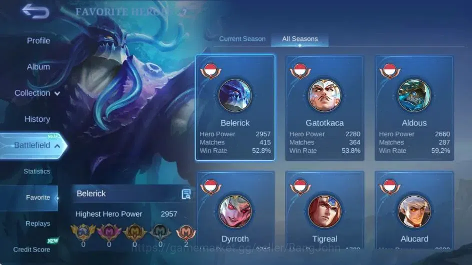 Mobile Legends: Bang Bang Accounts Global|Hero 129|Skin 219|Renowned|Collector Natali image 13