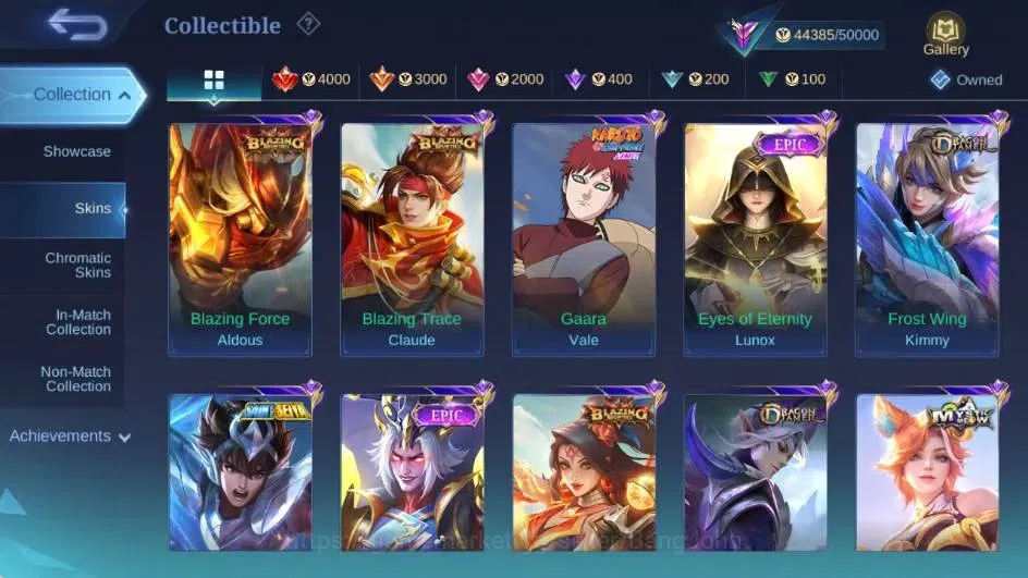 Mobile Legends: Bang Bang Accounts Global|Hero 129|Skin 219|Renowned|Collector Natali image 7
