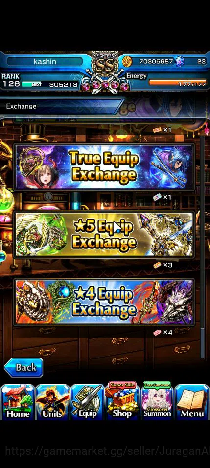 Grand Summoners Accounts Mid-Game Global|Rank 126|1 SP Art|15 Ascend|[WH Fen,Jay,Chloe,DLS Rimuru]+TW 12