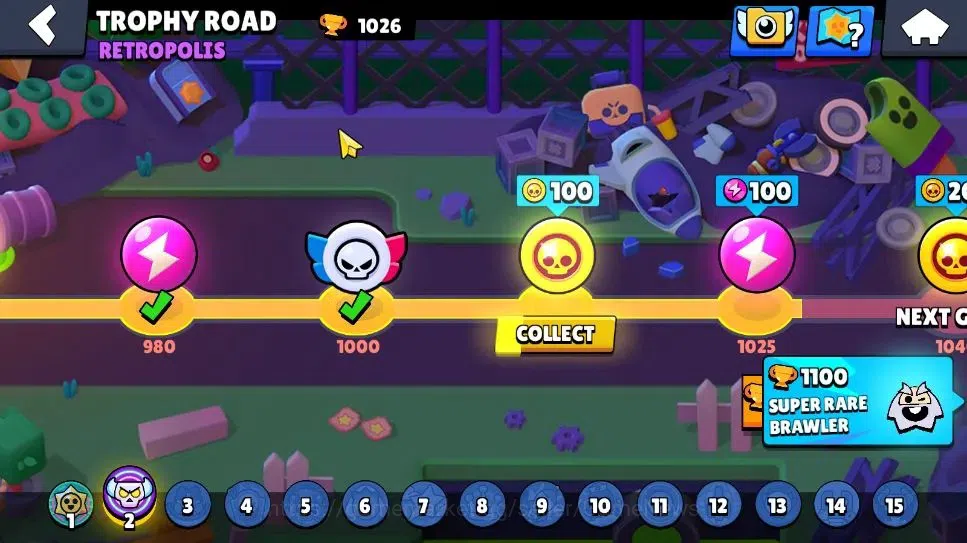 Brawl Stars Accounts 1026 Trophy|2,1K Bling|13 Brawlers 2 Max Lvl [Shelly,Nita]| 1 Epic Skin [Stellar Shelly] |CN ON|BRS1194 5