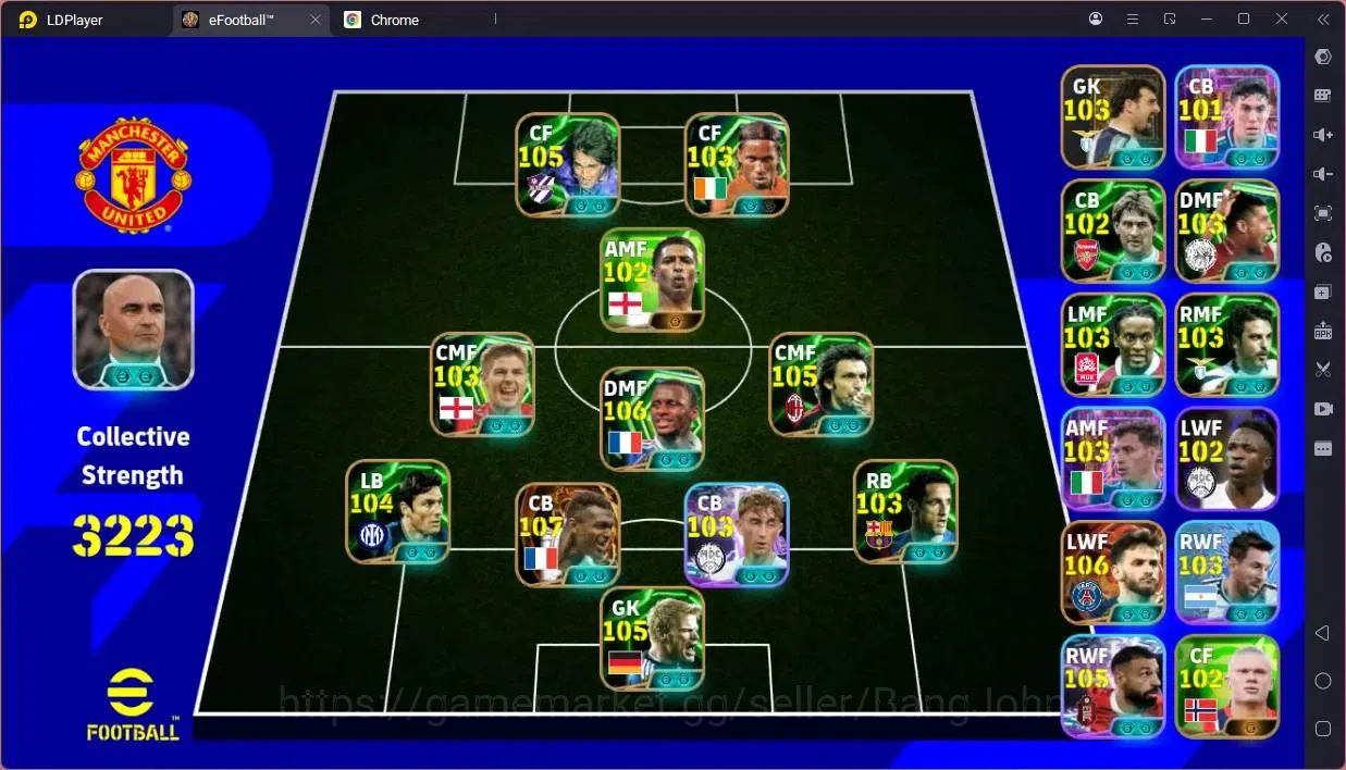 eFootball Accounts High-End Mobile |PW 3223|Bigtime Desally,Kvaratskhelia,Raul|Epic Vleira,Pirlo,Kahn, Etc|SHW 1