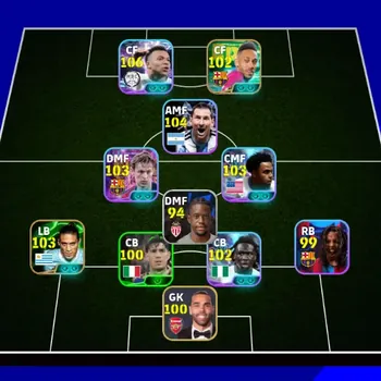 eFootball Accounts Legends & Iconic Players Mobile|PW 3153|Showtime Mbappé, F. de Jong, Mckennie, Epic Cantona, Thiago