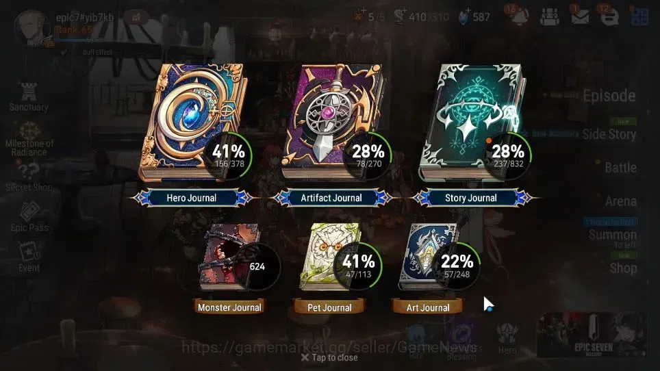 Epic Seven Accounts GLOBAL UnVerif|13 ML(Salome,NM Luna,LC Bellona,Etc image 3