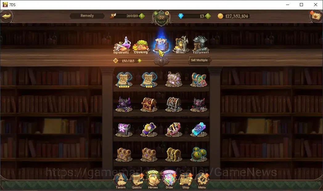 The Seven Deadly Sins: Grand Cross Accounts Asia|2,4M CC|3 LR+9 UR+Collab ReZero|Ban2/6,Brunhi image 17