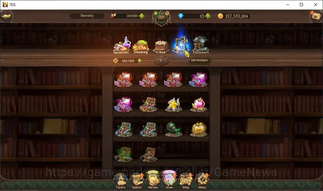 The Seven Deadly Sins: Grand Cross Accounts Asia|2,4M CC|3 LR+9 UR+Collab ReZero|Ban2/6,Brunhi image 18
