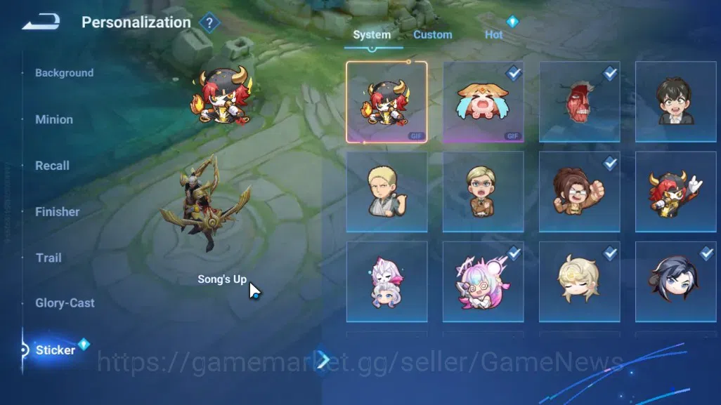 Honor of Kings Accounts Hero 41 Skin 25|3 Collab AOT Eren,Annie,Heino,4 Ep image 10