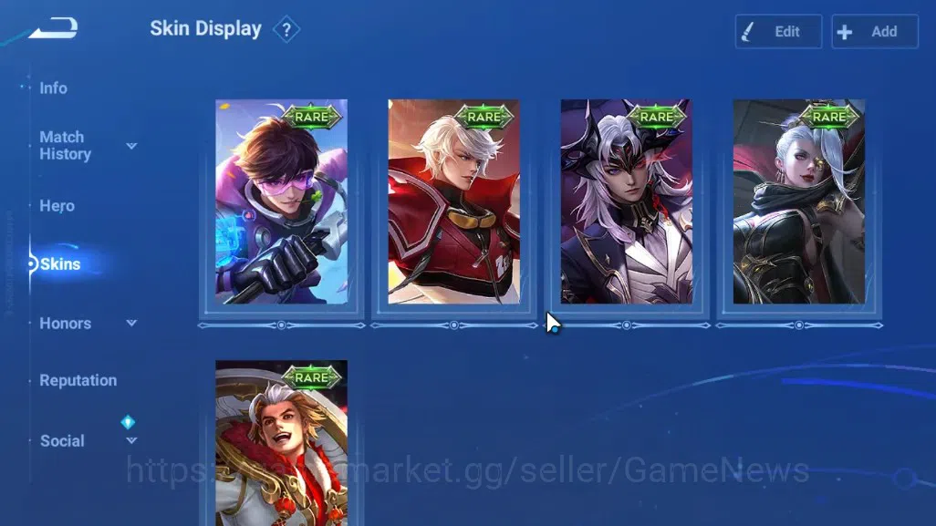 Honor of Kings Accounts Hero 41 Skin 25|3 Collab AOT Eren,Annie,Heino,4 Ep image 5