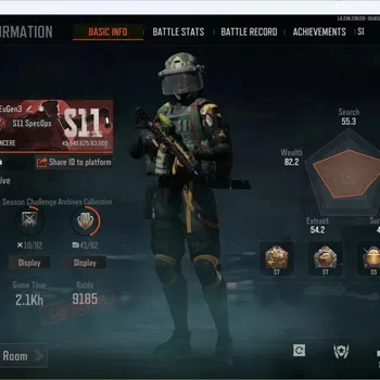Arena Breakout High Value Mobile | LVL30 | SV 203.1M | CV 112.5M | Decree LR image 1