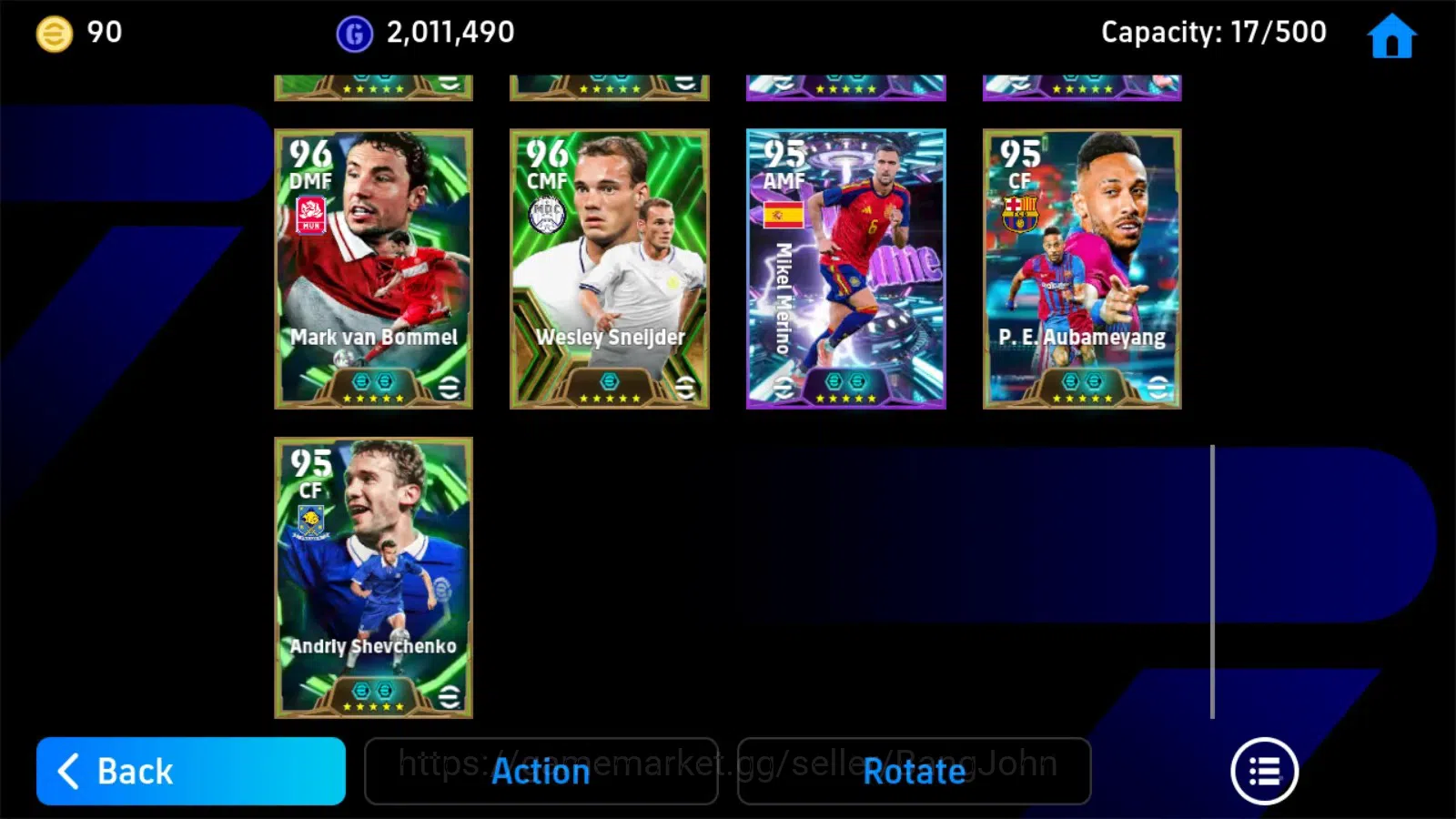 eFootball Accounts Legends & Iconic Players Android|PW3211|GianluigiBuffonBigT,Manuel Neuer Show T,Neymar Jr Epic,Raphael 1