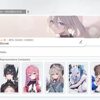 Chaos Zero Nightmare Accounts Global|Lv 55|7 SSR [Rossweisse M2,Tenebria,Adelheid,Narja,Yuki,Veronica,Renoa,Etc)|Selector