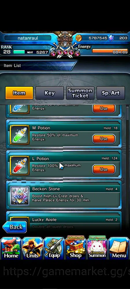 Grand Summoners Accounts Global|Rank 28|Starter 5 Ascend|Emiya,Orvell D.Gra image 6