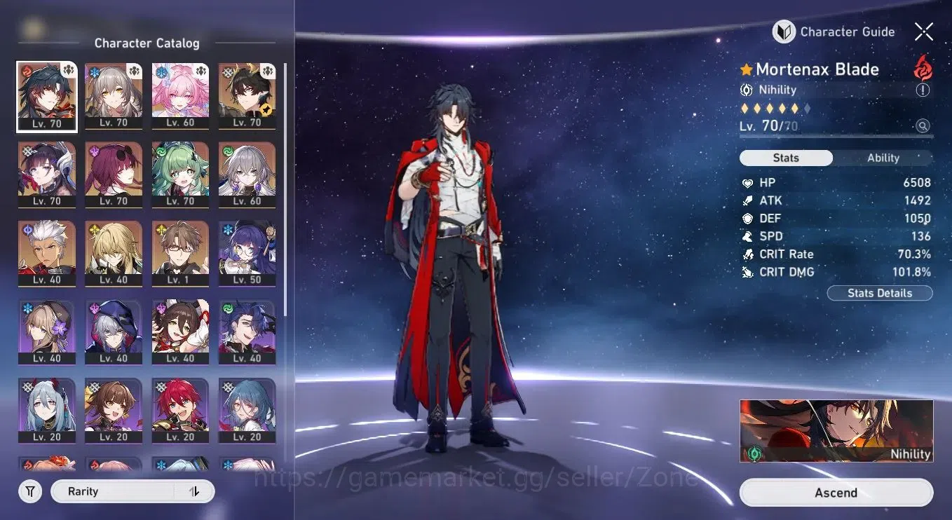 Honkai Star Rail Accounts Others ASIA|TL60|AllUnset|L70 5-star incl MBlade+sign,Cyrene,Huohuo|HoyoLog|TakeMail(HSR715Z) 2
