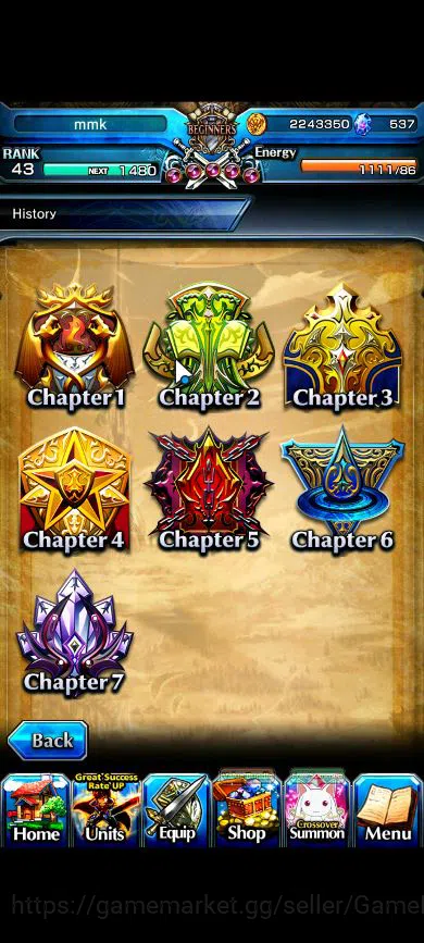 Grand Summoners Accounts Global|Rank 43|7 Ascend|EmiyaTW,S MiyuTW,Isliid,Ch image 5