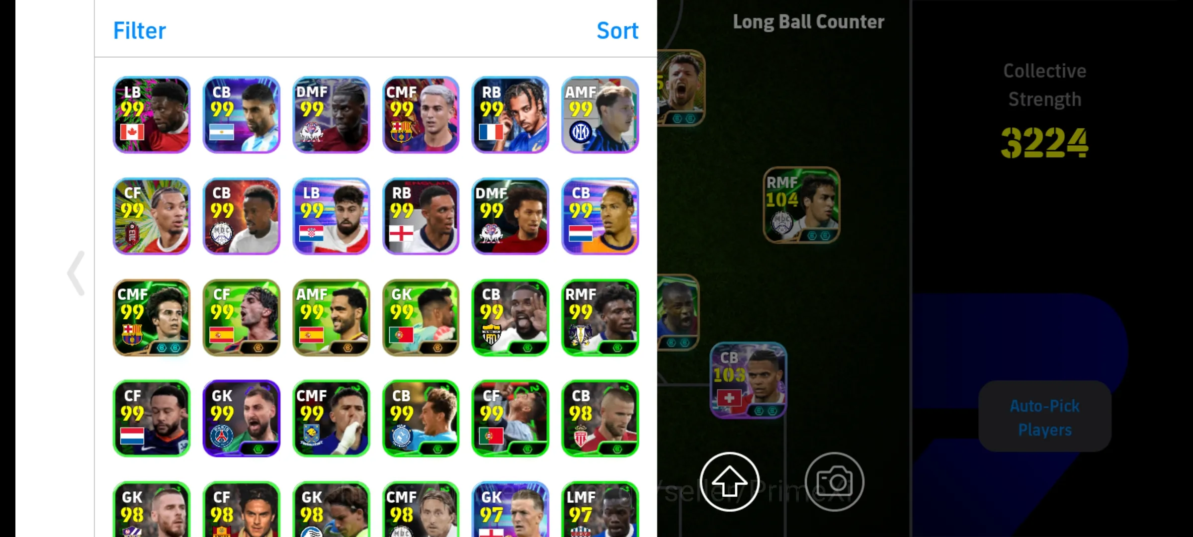 Buy eFootball Accounts - Android | Pw 3224 | 275 coin | Epic