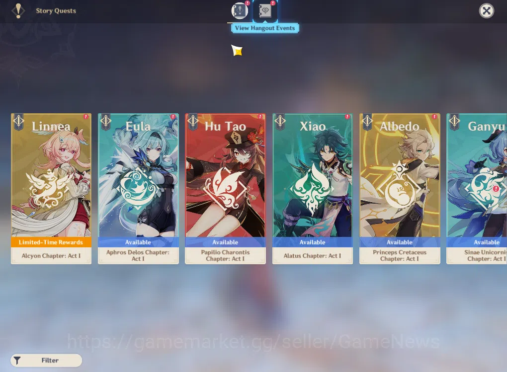 Genshin Impact Accounts ASIA|AR49|3Limited+3(*5Weapon)|Yelan,Lauma,Linnea, image 15