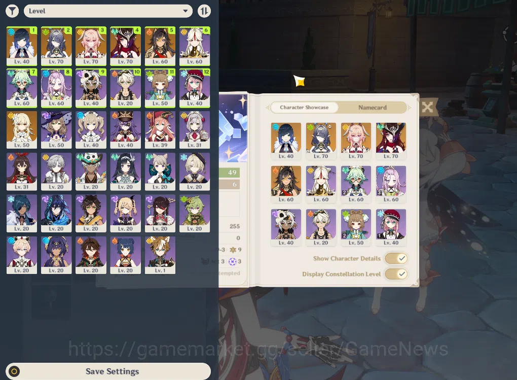 Genshin Impact Accounts ASIA|AR49|3Limited+3(*5Weapon)|Yelan,Lauma,Linnea, image 2