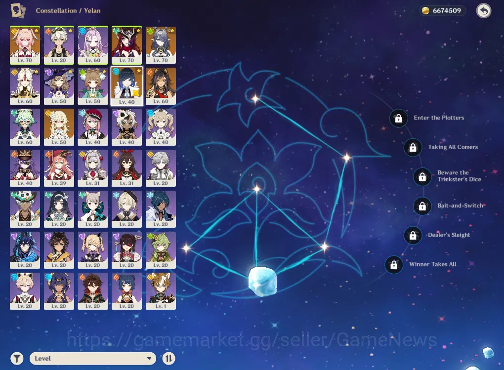 Genshin Impact Accounts ASIA|AR49|3Limited+3(*5Weapon)|Yelan,Lauma,Linnea, image 7