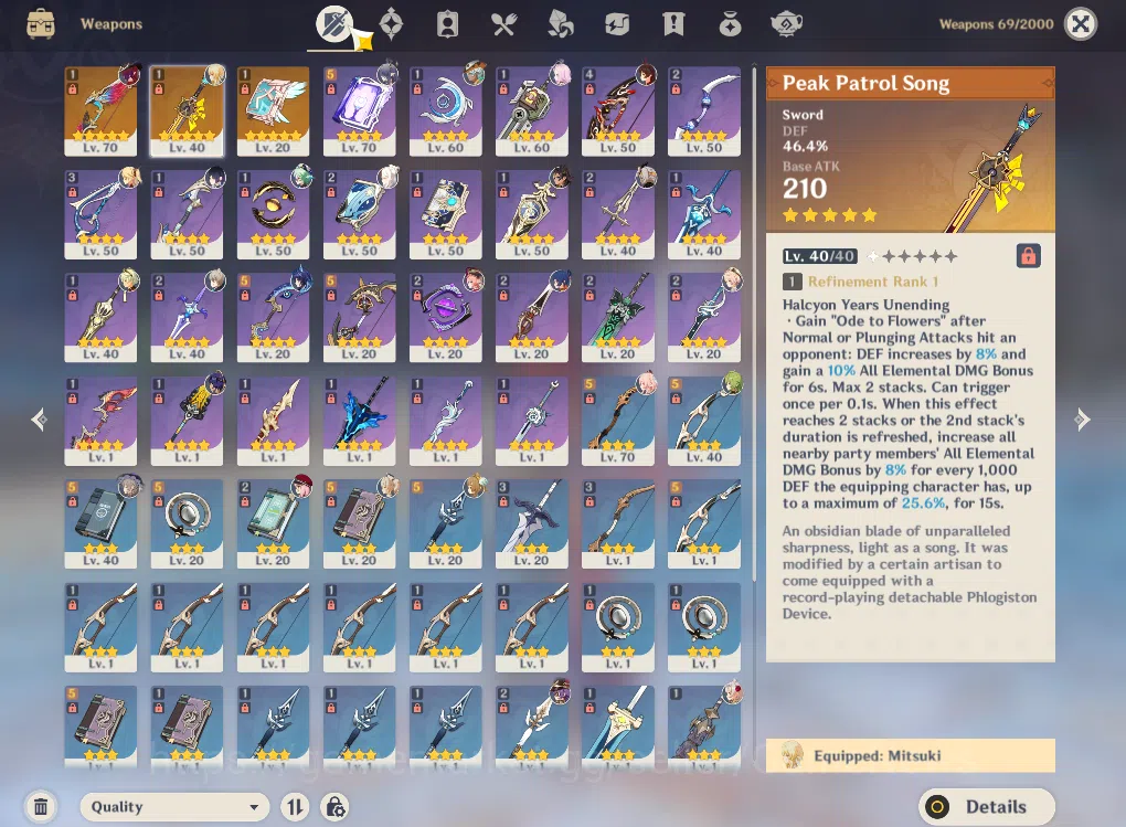 Genshin Impact Accounts ASIA|AR49|3Limited+3(*5Weapon)|Yelan,Lauma,Linnea, image 8